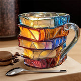 Unique Handmade 3D Happiness Mug for Reading Enthusiasts