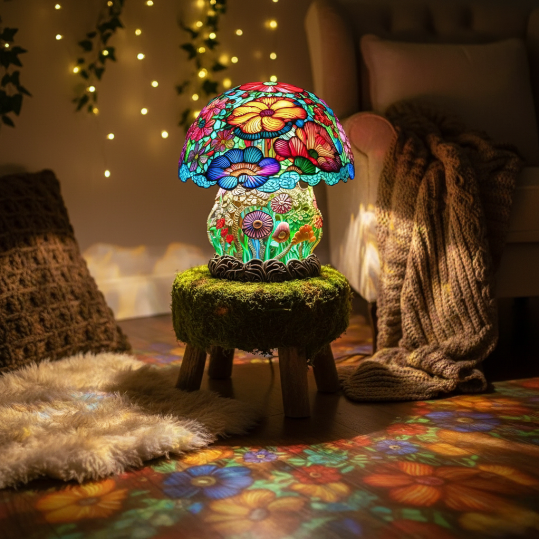 LAMPADA FUNGO SATINATA | LUCE CALDA