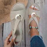 Skylar | Sandali bassi con fibbia in metallo