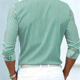 Emerson | Camicia da uomo a righe vintage a maniche lunghe