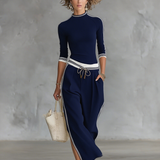 Set Sportivo Pantaloni Larghi con Corda
