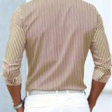 Emerson | Camicia da uomo a righe vintage a maniche lunghe