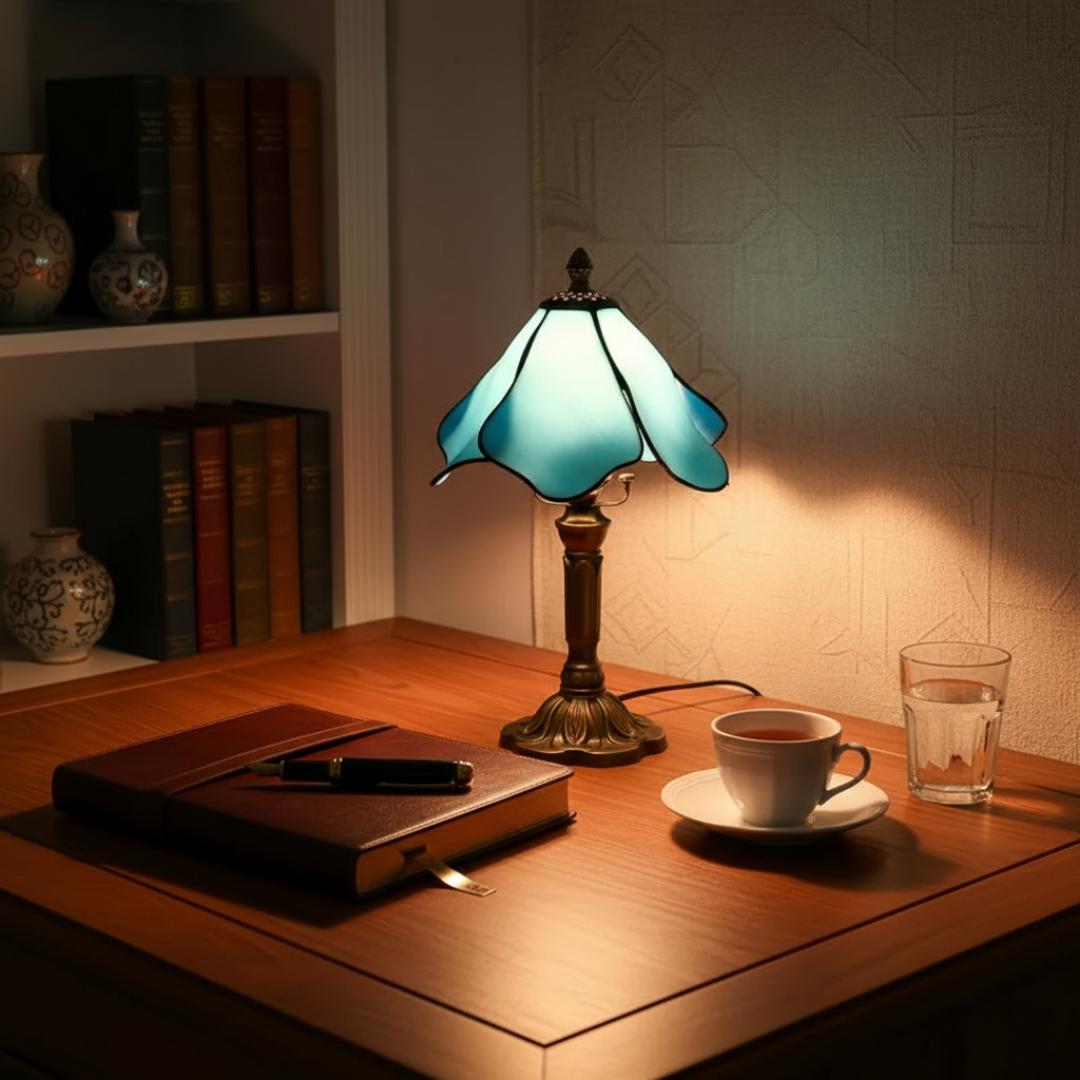 BLUERIS | LAMPADA CLASSICA CON PARALUME A PETALI