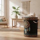 Cesto portabiancheria trapuntato – Sacred Dreams