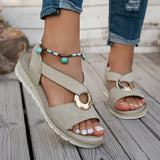 Skylar | Sandali bassi con fibbia in metallo