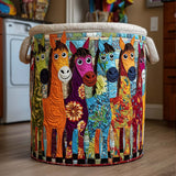 Cesto portabiancheria trapuntato – Bright Herd