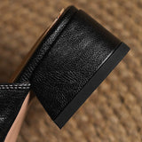 Mule in pelle Rosel con punta quadrata