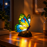 LAMPADA FARFALLA BLU | VETRO COLORATO