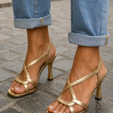 Cassie | Sandali con Tacco Golden Summer Charm