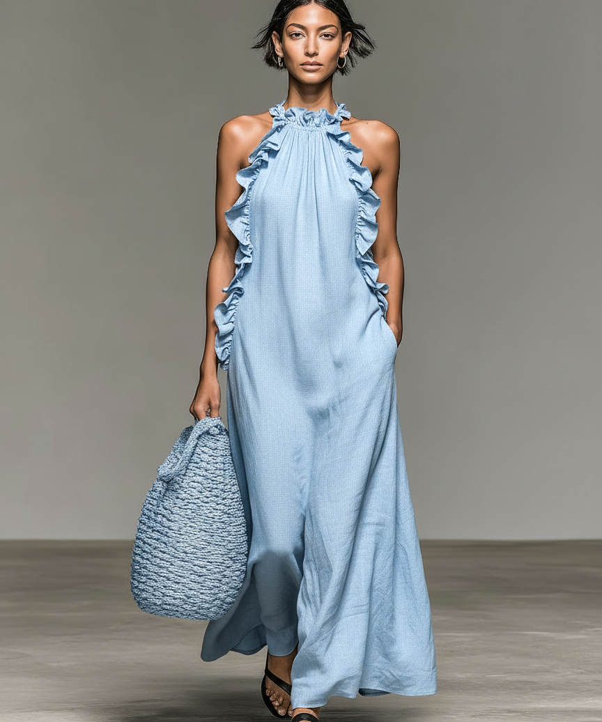 Lua | Abito Maxi con Tasche