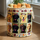 Cesto portabiancheria trapuntato – Labrador Gather