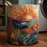 Cesto portabiancheria trapuntato – Mountain Sun