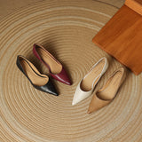 Ceyra Scarpe con Tacco Kitten in Pelle