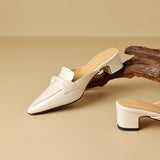 Marloe Mules in pelle a punta