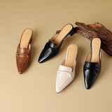 Marloe Mules in pelle a punta