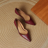 Ceyra Scarpe con Tacco Kitten in Pelle