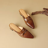 Marloe Mules in pelle a punta