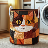 Cesto portabiancheria trapuntato – Patchy Cat