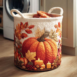 Cesto portabiancheria trapuntato – Pumpkin Harvest