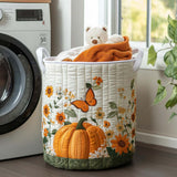 Cesto portabiancheria trapuntato – Pumpkin Mornings