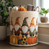 Cesto portabiancheria trapuntato – Pumpkin Patch Gnome
