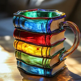 Handmade Colourful Book Mug