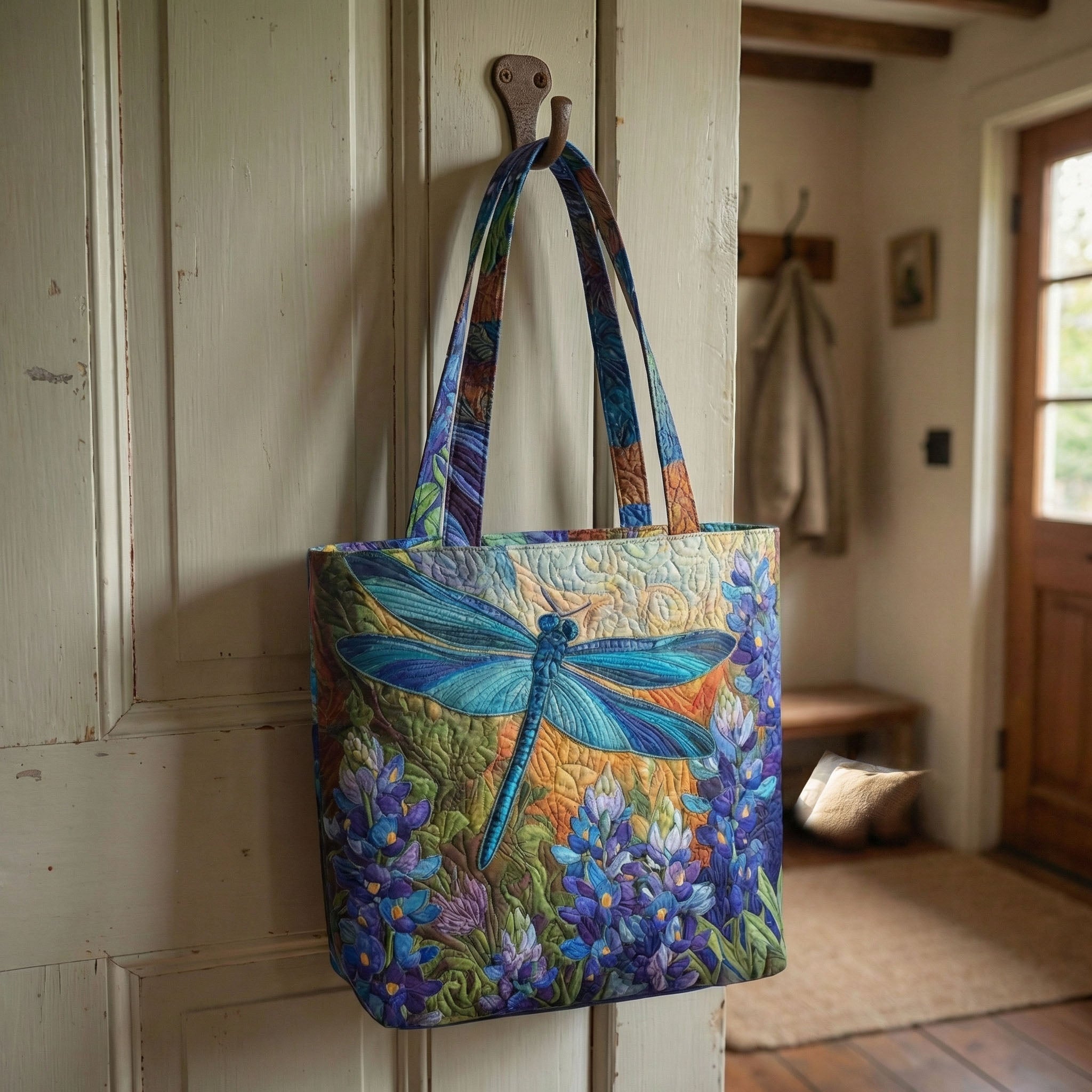 Borsa tote trapuntata con zip Sunset Stitch