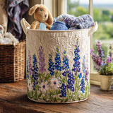 Cesto portabiancheria trapuntato – Bluebonnet Laundry Basket NCU0QN009