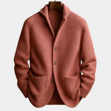 SILVORO | CARDIGAN IN LANA RIBBATA PER UOMINI