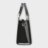 Olivia - Borsa a mano con stampa coccodrillo lucido
