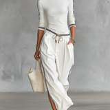 Set Sportivo Pantaloni Larghi con Corda